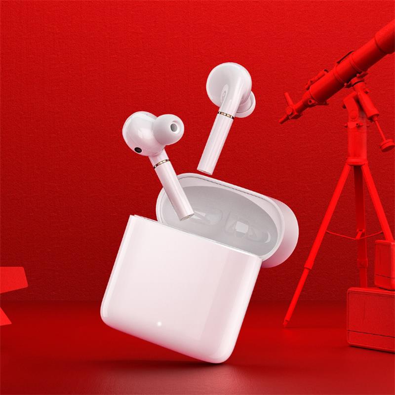 

Youpin Haylou T19 Wireless Charging TWS+ Bluetooth Headphones Smart Noise Cancelling APTX Infrared Sensor Touch Wireless Earphones, White