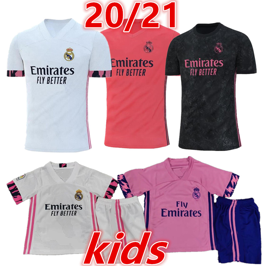 

2020 2021 Real Madrid new soccer jersey kids kit 20 21 kid football shirts football soccer jerseys kits kids football kits 20 21
