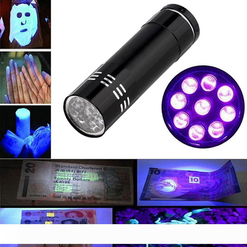 Mini portable ultra violet UV light lamp torch with LED flashlight In ka