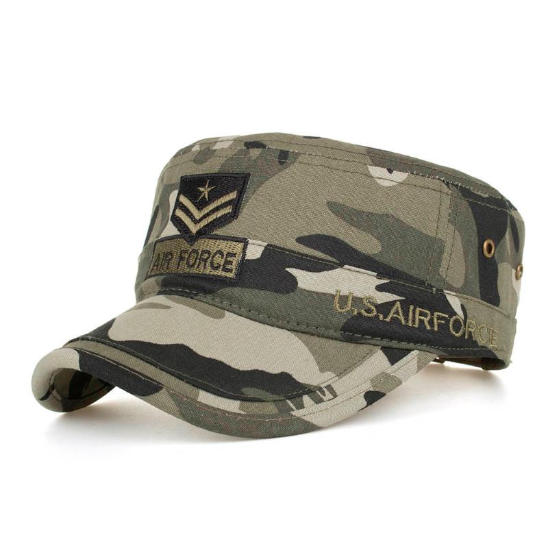 

Men's Women's Classic Men Caps Adjustable Army Camouflage Sun Hats Outdoor Sports Camping Style Chapeu #P