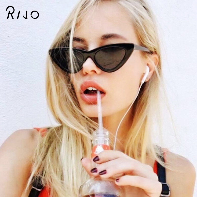 

Sunglasses female creative cat eye sunglasses high quality ladies retro triangle cat eye glasses oculos feminino sexy