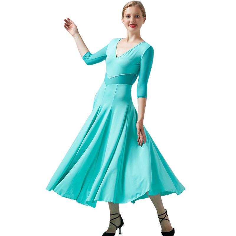 

2020 ballroom dance competition dress for women dance ballroom waltz dresses standard dress, Red