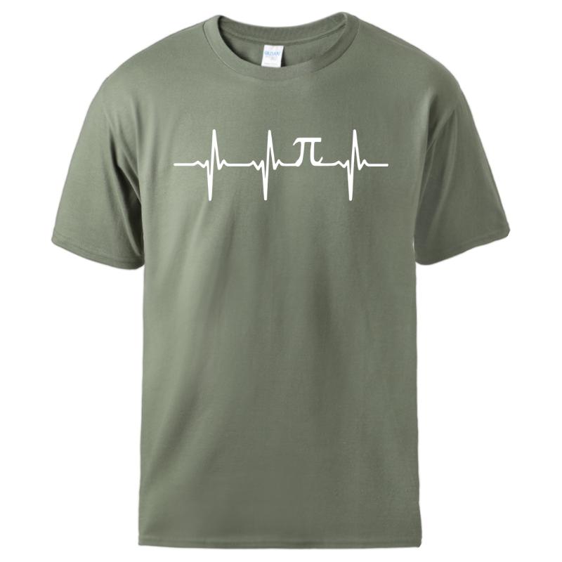 

Simple Heartbeat Math Tshirt 2020 Hot Sell Summer Tshirt Cool Hip Hop Man Tee 100% Cotton Short Sleeve Tracksuit Male Casual Top, Black 5