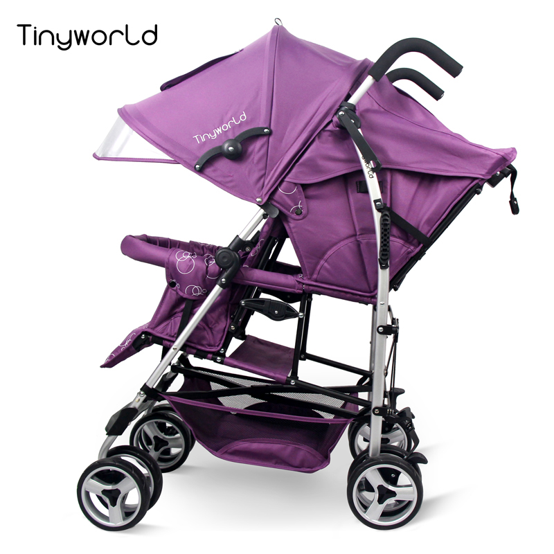 

twins stroller light travel umbrella stroller Tinyworld twins baby light folding double car baby car