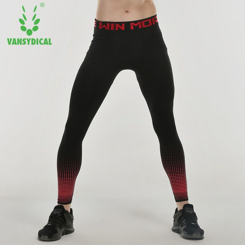 

2020 Men's Compression Pants Running Tights Basketball Gym Pants Bodybuilding Jogger Jogging Skinny Leggings Trousers Sportswear, Red