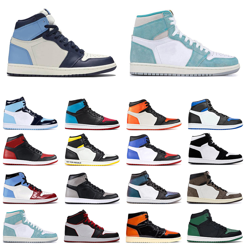 

turbo green 1 jumpman 1s men women basketball shoes Black Toe obsidian UNC Shattered Backboard mens Outdoor trainers sneakers, Not for resale 40-47