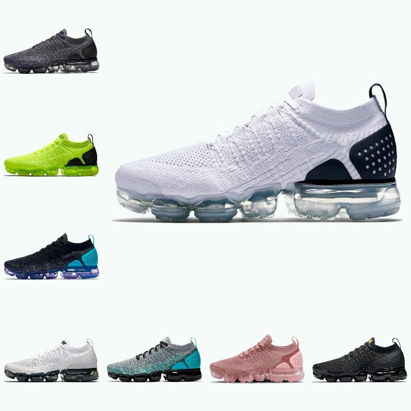 

2020 Running Shoes Fly 3.0 Knit 2.0 Vapours Sports Sneakers Triple Black Trainers Men Women Breathable cushion shoes Mesh Stylist sneakers, V201