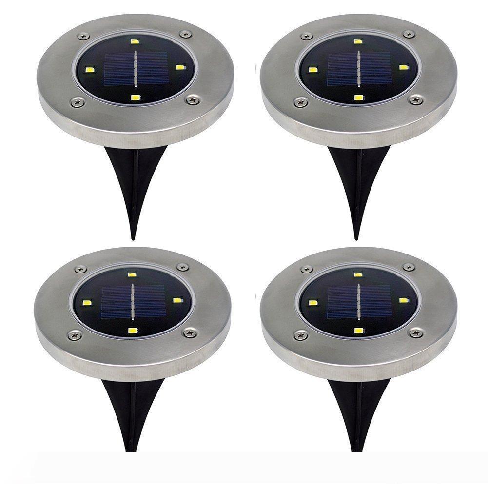 

DHL Solar Powered 4led 8 LED Lighting Buried Ground Underground Light for Outdoor Path Garden Lawn Landscape Decoration Lamp