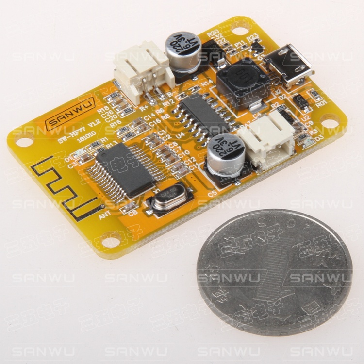 

Mono Bluetooth digital power board, Bluetooth speaker DIY, modified audio receiver power board 77