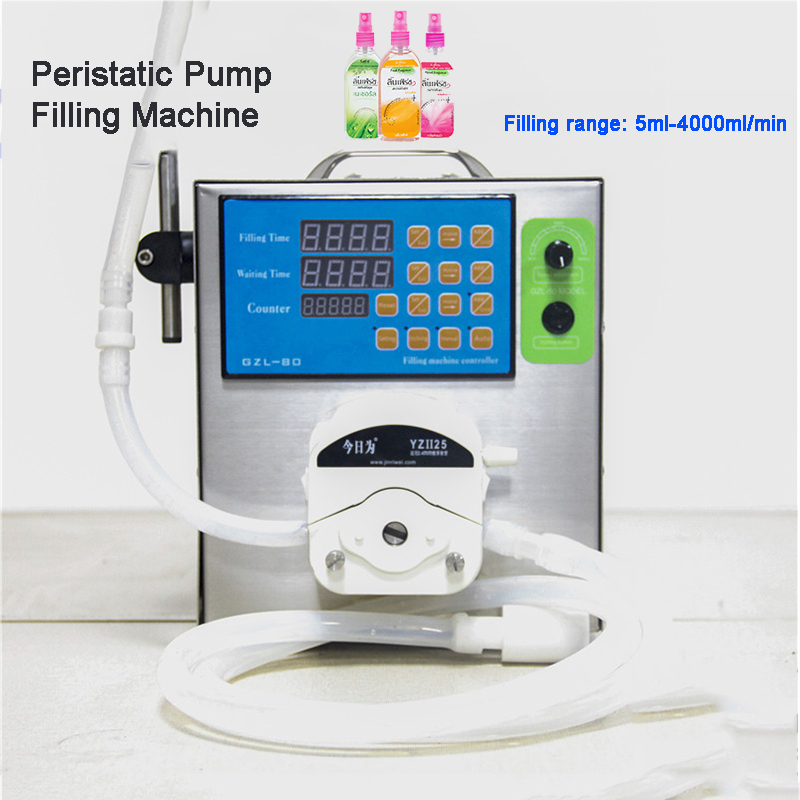 

Free Shipping By DHL! 5-4000ml Semi Automatic Peristaltic Pump Detergent Eye Dropper Gel Juice Thick Liquid Filling Machine