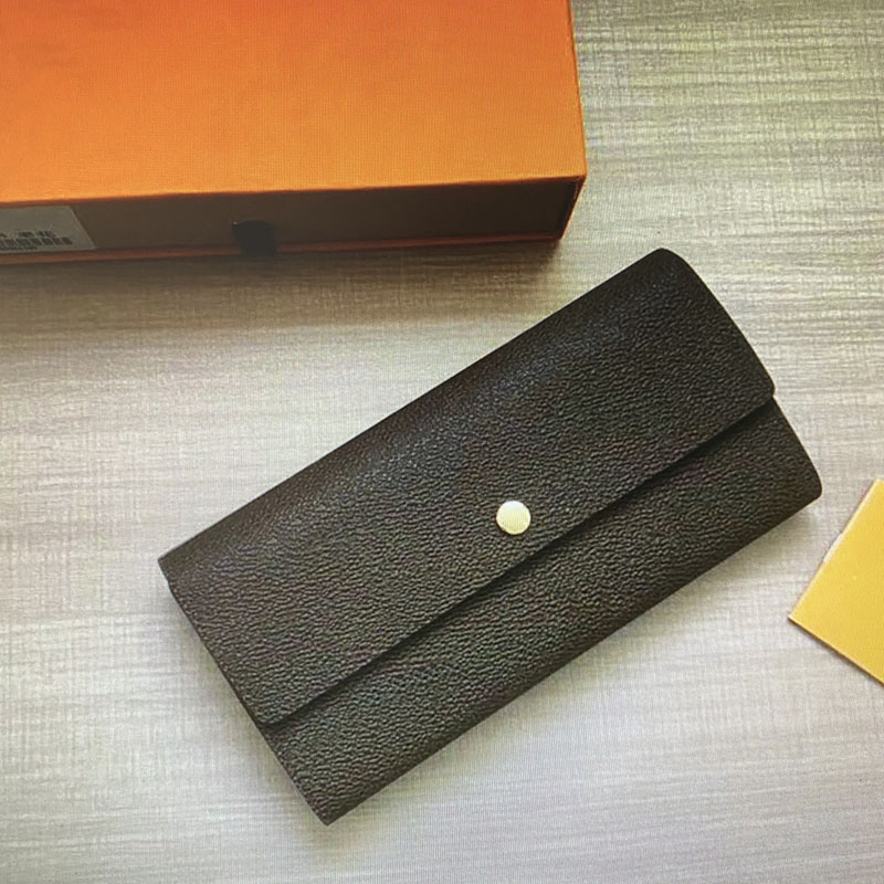 

M61734 MICRO Wallet Women Flap Open Envelope Flap Hasp Long Wallets Mono Canvas Leather Purse Clutch Credit Card Holders Zippy Wallet, Red;black