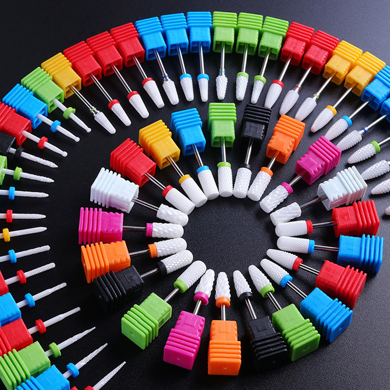 

Electric Ceramic Nail Drill Bits Milling Cutter For Nail Files Manicure Tool Nail Art Polishing Machine Accessories Pedicure Grinding Head