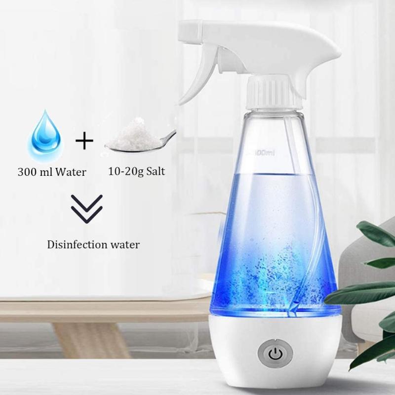 

FROGBRO Portable Detergent Maker Spray Bottle 300ML Multipurpose Household Sodium Hypochlorite Generator Machine