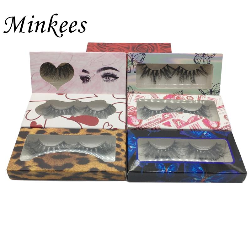 

25mm Mink Eyelashes Wholesale 5D Full Strip Handmade False Lashes Bulk Packaging Box Luxury Eyelash Paper Boxes Customized