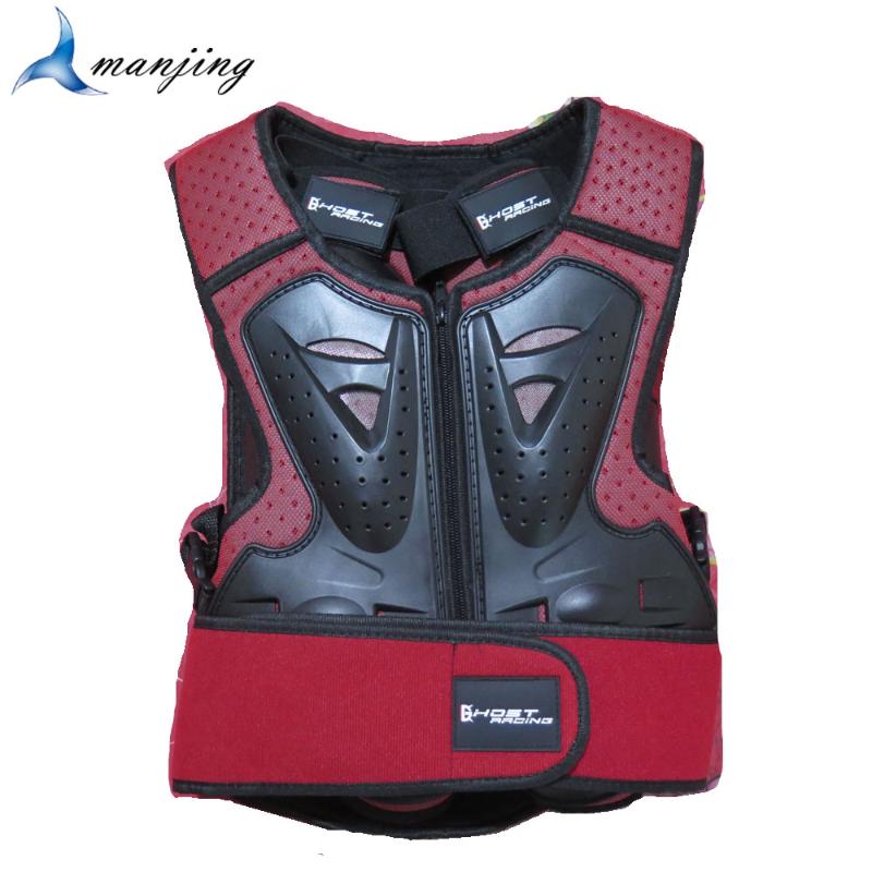 

Red Model b 4-15 Years Children Youth Motorcycle Scooter Roller Skating Body Armor Waistcoat Vest Suits Knee Elbow protector