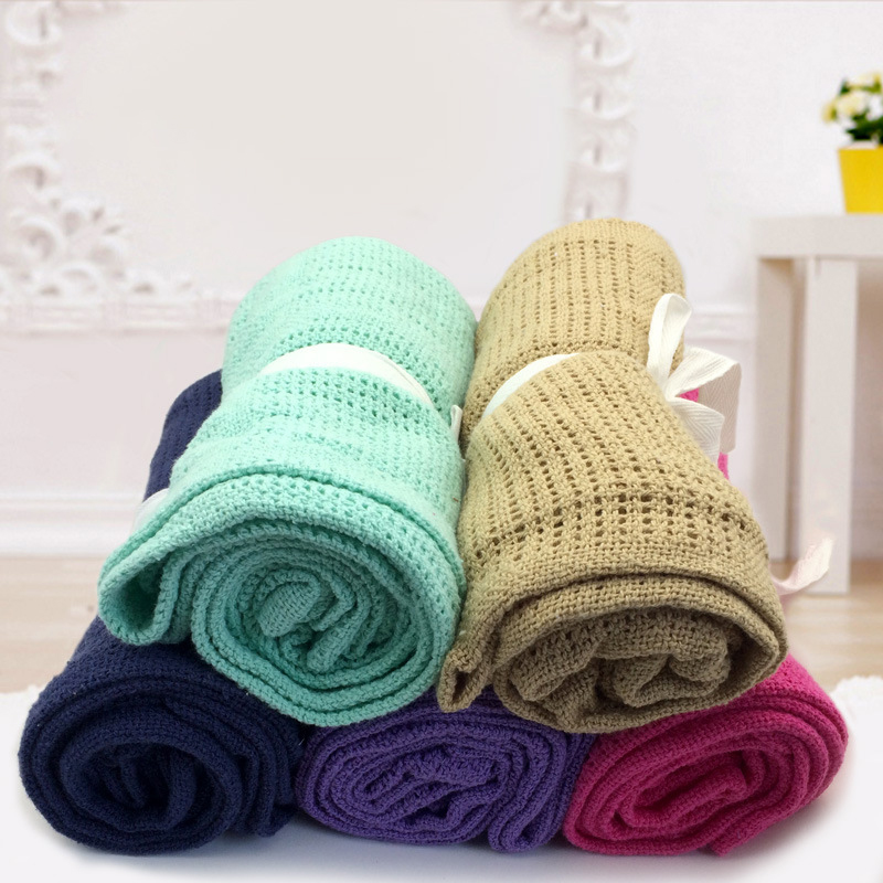 

New Cotton Multicolor Baby Soft Blankets Infant Mesh Blanket Multicolor Wrap Feeding Towel Baby Air Conditioning Blanket Toy Mat, Pink