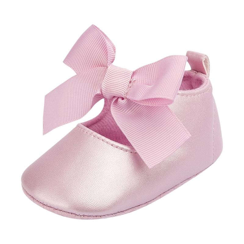 

SAGACE Infant Shoes For Girl Baby PU Leather Party Wedding First Walk Toddler Baby Girls Princess Big Bow First Walkers, Black