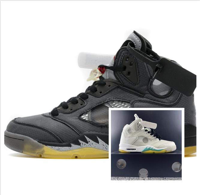 

With box Off Mens 5 Sail White Metallic Fire Red 3M Reflective 23 Ice Cream green Mens Reflective black Designer Casual Shoes, Color-2