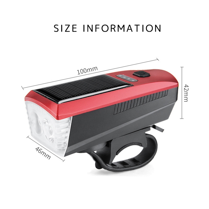

2000mah Bike Lights USB Rechargeable LED Lights Headlight Bicycle Warning