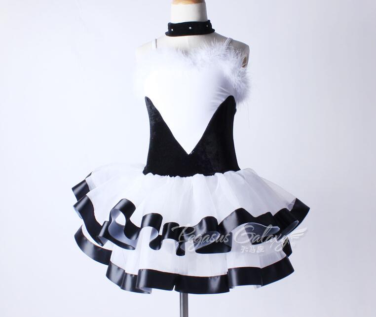 

kids ballet dresses black white balletutu ballet girl dress bailarina dress coppelia costume, As pic