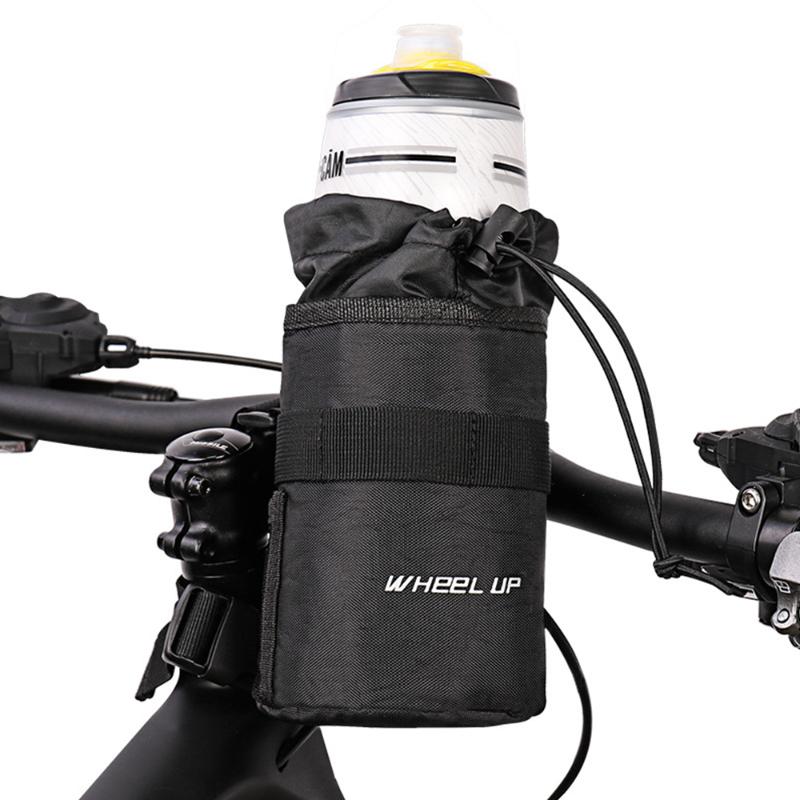 

Bicycle Water Bottle Holder Pouch Road Bike Cycling Insulated Kettle Bag Cage Camping Outdoor Travel Hiking Fishing Bags XA100Y, Black