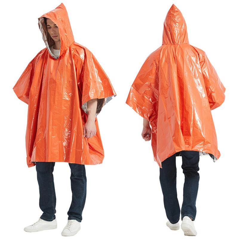 Large Orange Emergency Thermal Blanket 210cm x 130cm Thicker Stronger Reusable