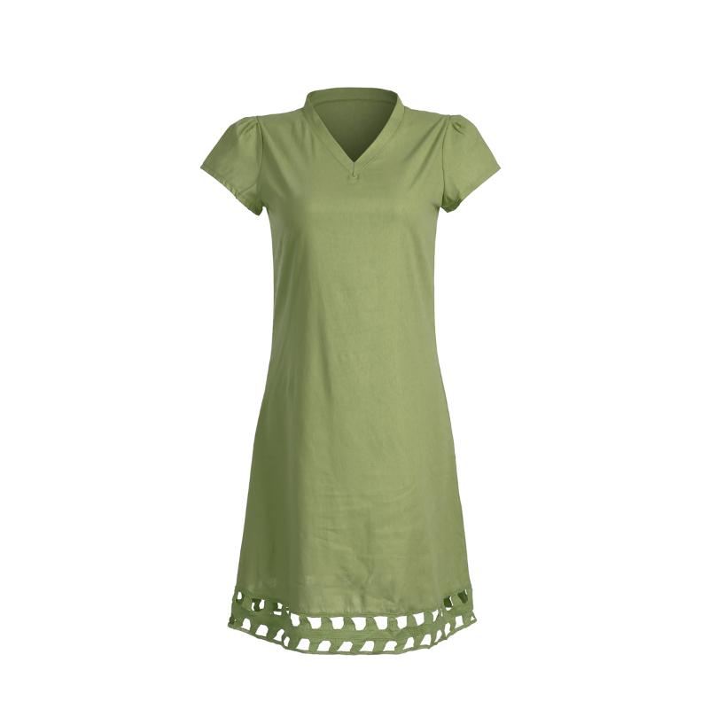

Plus Size Women Ladies Boho Sleeveless Mini Dress Summer Beach Baggy Tunic Dress, Green