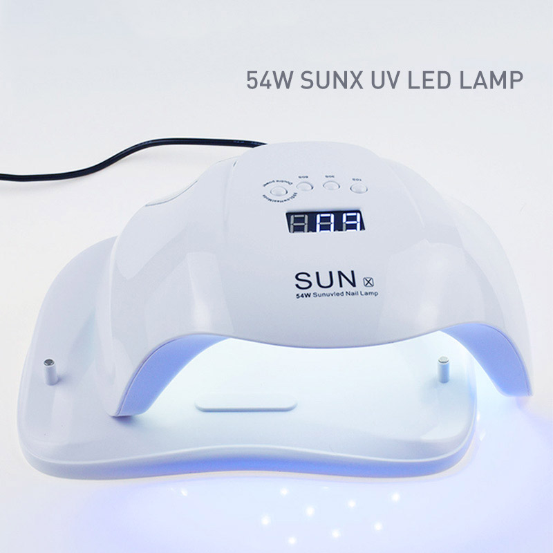 

SUNX Nail Dryer 54W UV LED Lamp For Nail Manicure Fast Drying Gel Polish Cure Art Tools With Sensor LCD Display