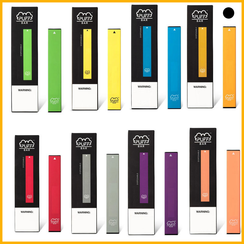

Puff Bar Disposable Pod Device 280mAh Battery 1.3ml Capacity Puff bar Vape pen 16 Colors Empty Vape Cartridge Packaging