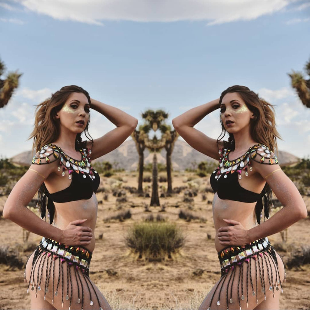 

New accessories fashion tassel water drop acrylic waist chain sexy color matching body clothing chain