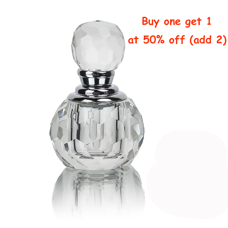 

Buy one get 1 at 50% off (add 2) H&D 1ml Crystal Perfume Bottle Empty Refillable Container Travel Perfume Cosmetic Bottle Gift
