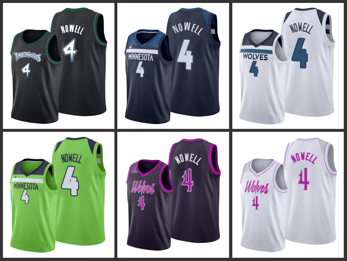 

Minnesota Timberwolves Jaylen Nowell Men City Basketball Jersey, Black