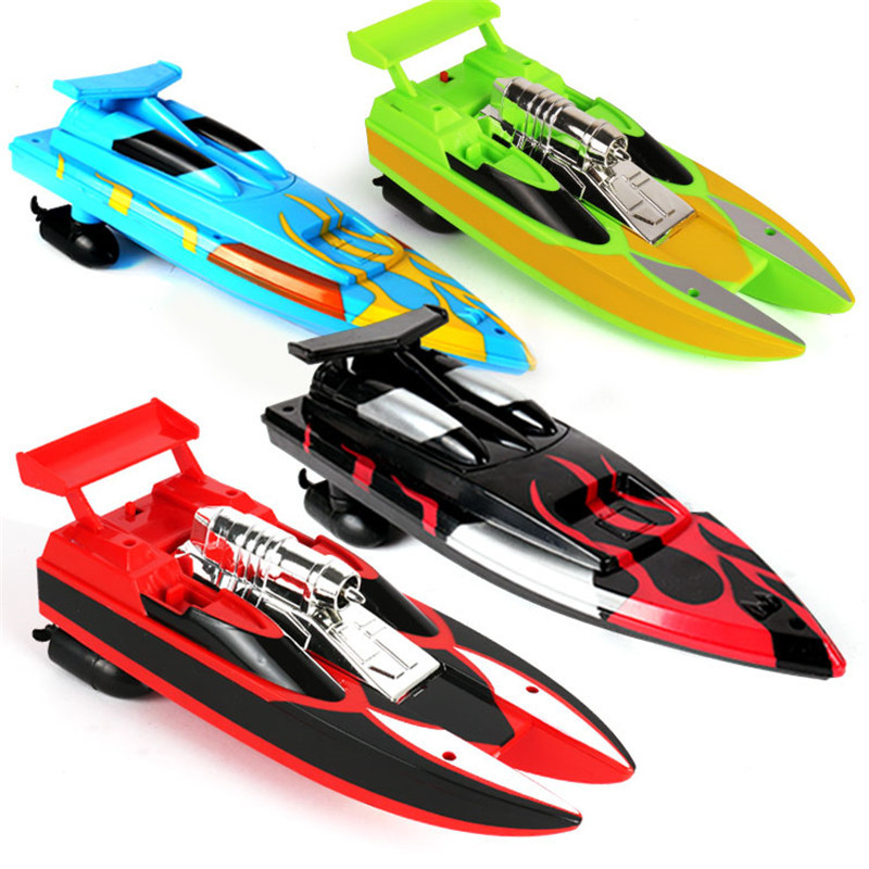 4 Channels RC Boats Plastic Electric Remote Control Speed Boat Twin Motor Kid Chirdren Electric toys-image-560071055