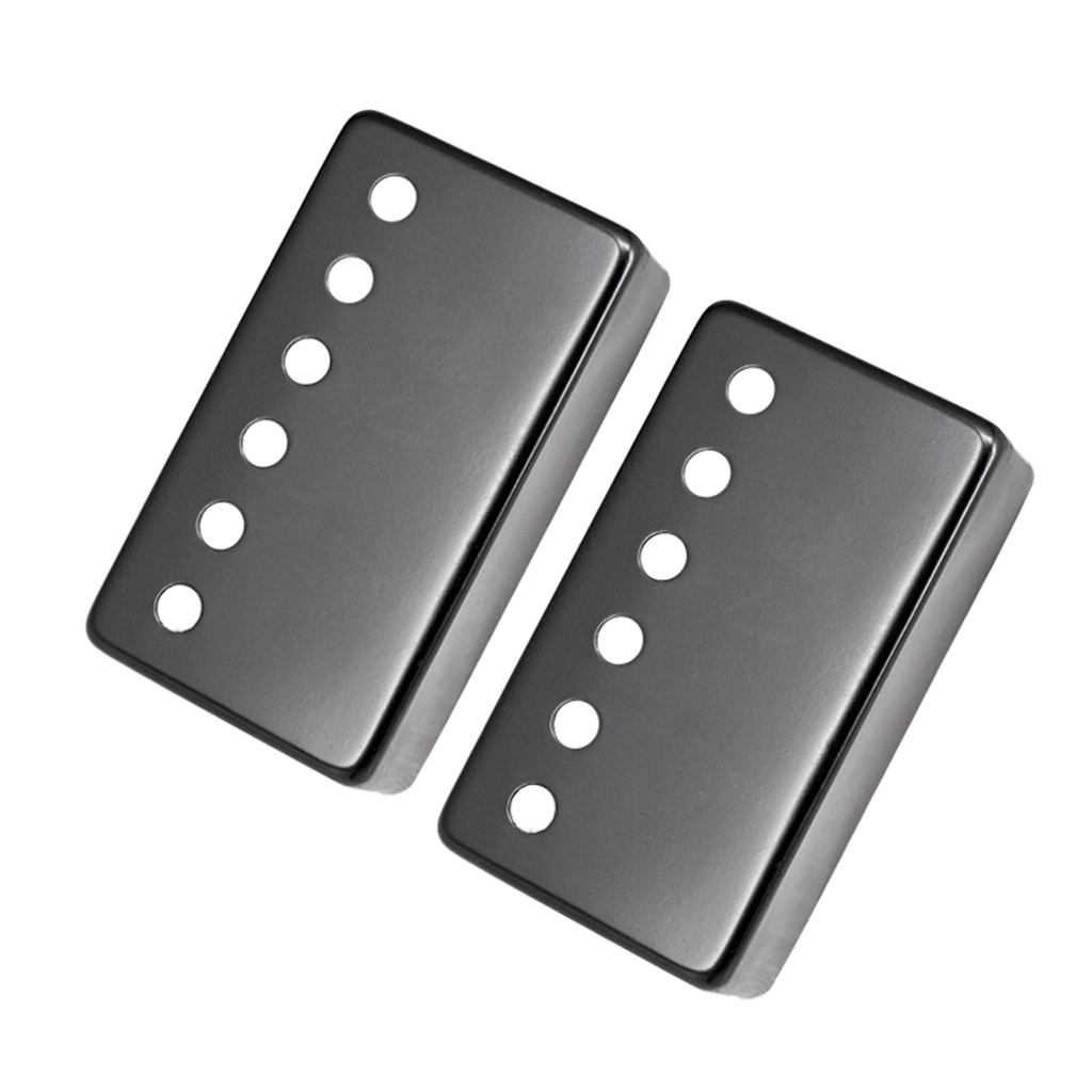 

Pack of 2 Brass Humbucker Pickup Covers with Screws for Electric Guitar Replacement