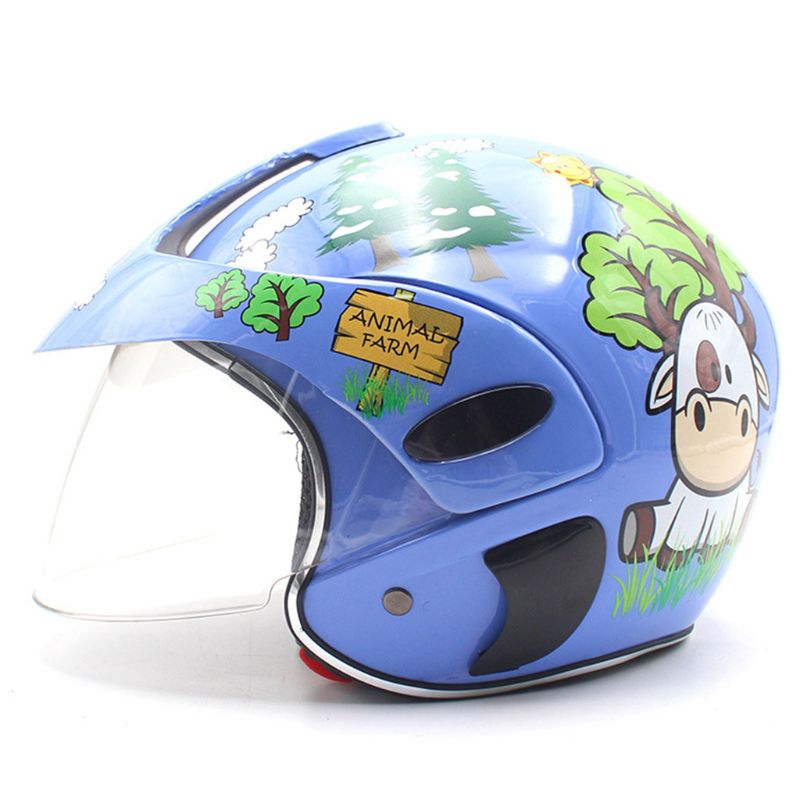 

Motorcycle Headpiece Child Half Helmet Kids Safety Helmet Head Protect Supplies R2LC