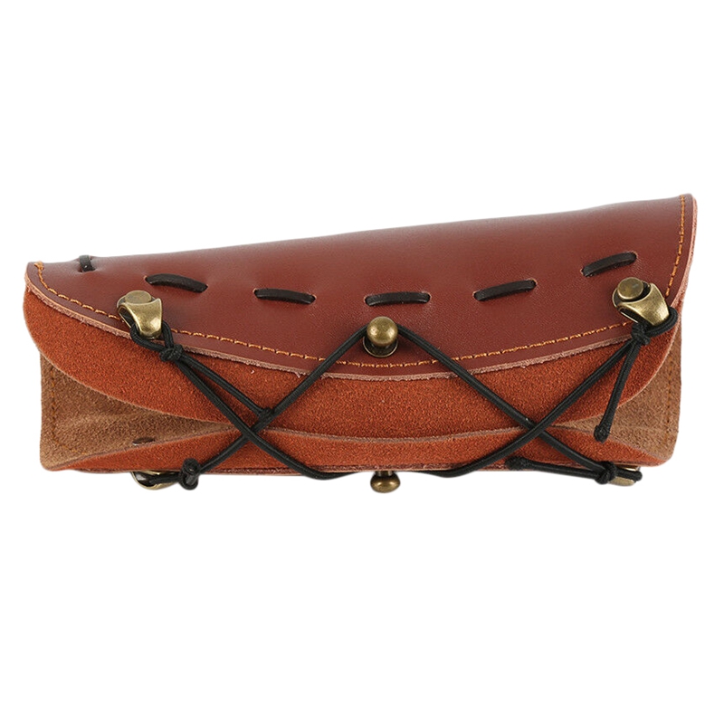 

Leather Archery Arm Guard Recurve Bow Protector for Compound Bow, Brown