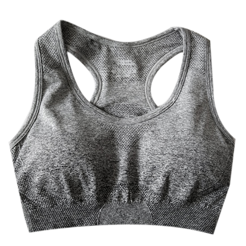 

Bra Hanging Dyeing -Proof Vest-Type Underwear Fitness Yoga Running Sports Bra Female Bar Grey, Dark grey