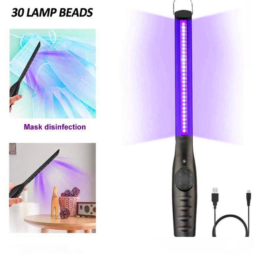 LED UV Sterilization mask Lamp Handheld UV Light Germicidal uv sterilizer Mask Home Travel Sterilization Lamp USB Rechargeable-image-557649317