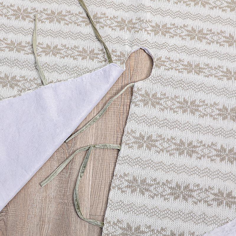 

2020 spot new product knitted tree skirt 48 inch twist Christmas tree skirt ornaments Christmas decoration supplies