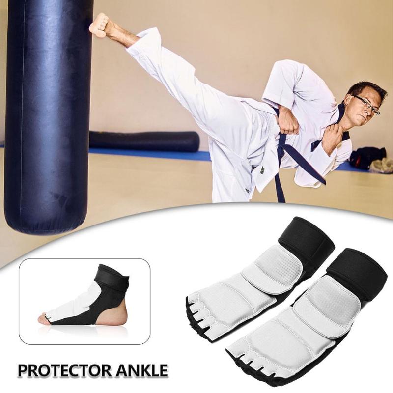 

Taekwondo Protective Foot Cover Fighting Protective Foot Cover Adult Children Sports Protection Ankle, Black