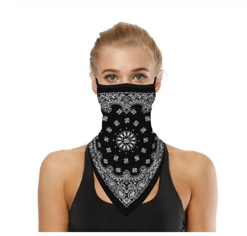 

Outdoor Face Cover Cycling Mask Fashion Printed Bib Scarves Multi Functional Seamless Quick Dry Hairband Head Scarf Bandana