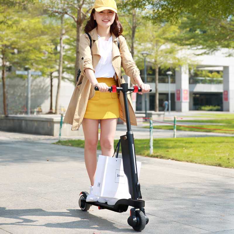 

Smart folding black electric scooter E- Scooter with Bluetooth Speaker,USB charging port, APP control,LCD,Headlight