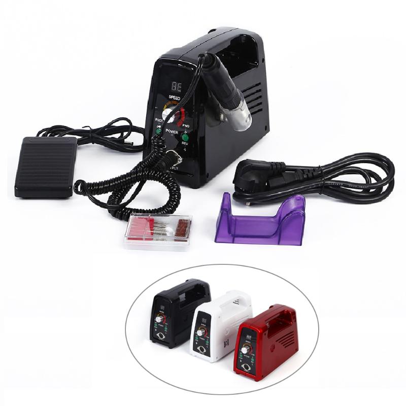 

35000RPM Nail Drill Machine Portable Rechargeable Pedi- Salon Nail Polishing Engraving Carving Machine Manicure Pedicure Kit 65W
