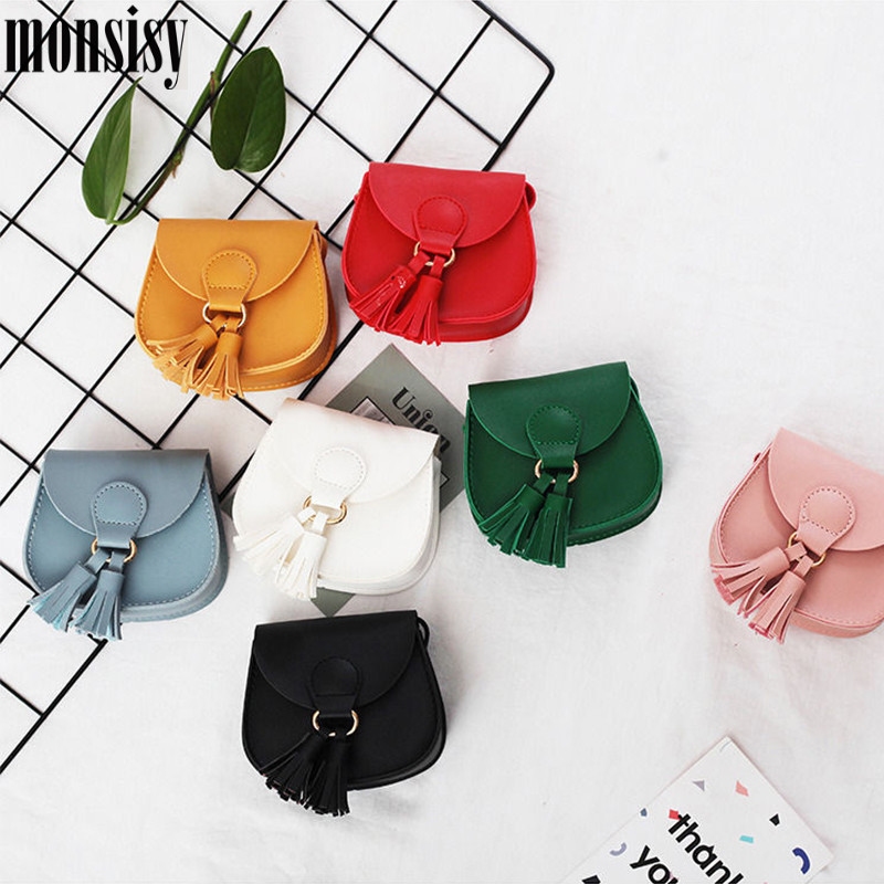 

Monsisy 10PCS Tassel Bag For Girl Purse and Handbag Children Wallet Kid Shoulder Bag Cute Women Small Mini Fringe Crossbody, Black