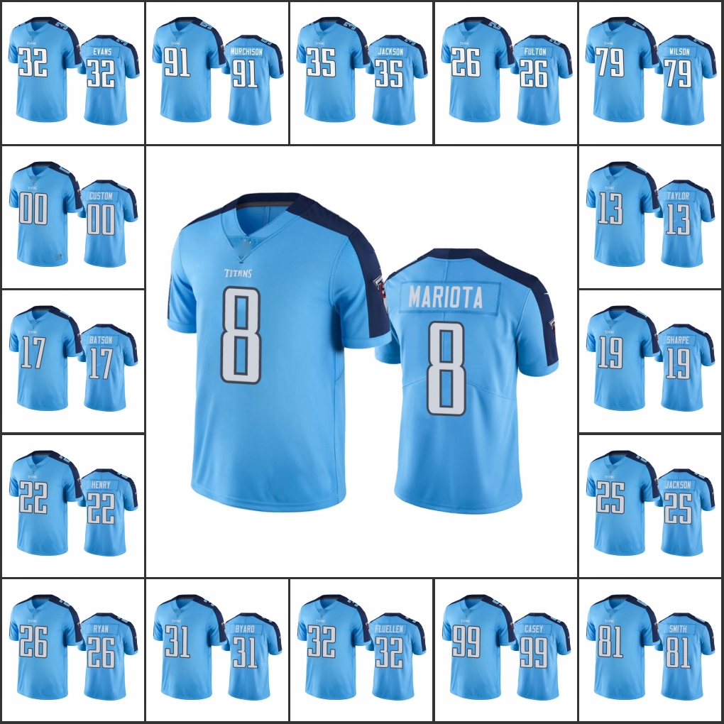 

Jersey Tennessee''Titans''Men #8 Marcus Mariota 22 Derrick Henry 17 Cameron Batson''NFL''Women Youth Custom Color Rush Limited Jersey