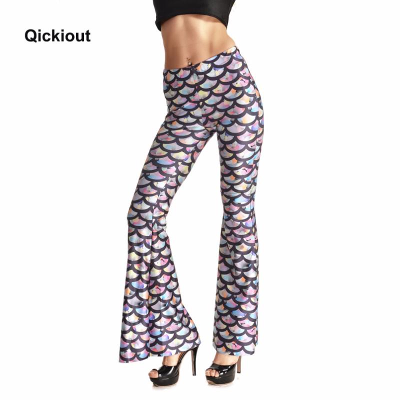 

Qickitout Belt Bottoms 2020 New Rising Star Women' Sexy Digital Print Belt Bottoms Slim Fashion Color Scale Mermaid Long Pants, As pic