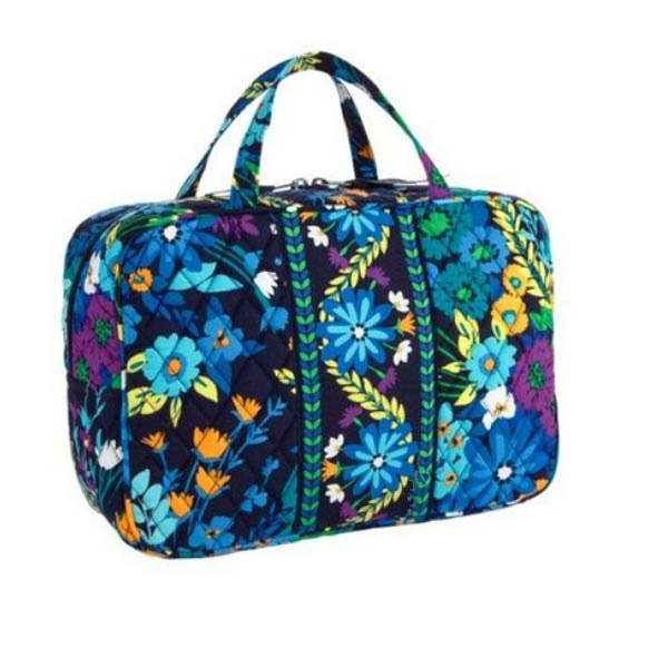 

Cotton Flower Toiletry bag big makeup bag Big Cosmetic Bags, Multi