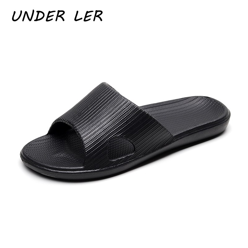 

Women Indoor Floor Flat Shoes 2020 Summer Non-slip Flip Flops Bath Home Slippers Female Slipper Comfortable Zapatillas de hombre, Black