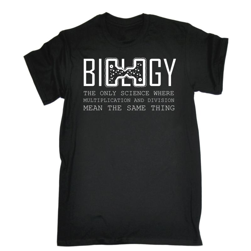 

Biology Only Science Division Mean Same Thing MENS T-SHIRT Tee Birthday Printed Men T Shirt Clothes Classic, Black