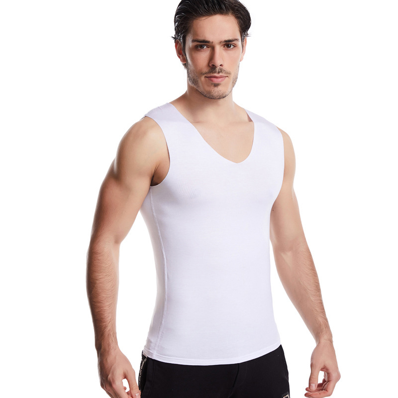 

Men Bodybuilding Tank Tops Gyms vest Modal vest ice silk seamless shirt Sports Tank Tops Clothes Male Summer Running, 02